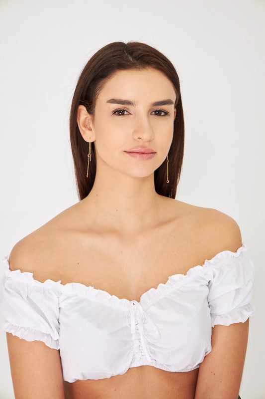 Gold plated silver earing and bracelet, red color stone fashion earing and bracelet, new trend earing